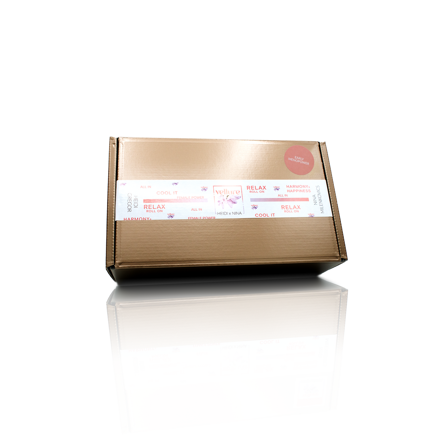 Geschlossene Box in einem Bronzeton des Early Meno Power Paketes.