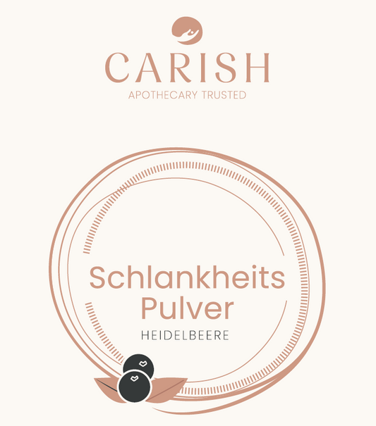 Das Etikett des Proteinpulvers mit Heidelbeergeschmack.