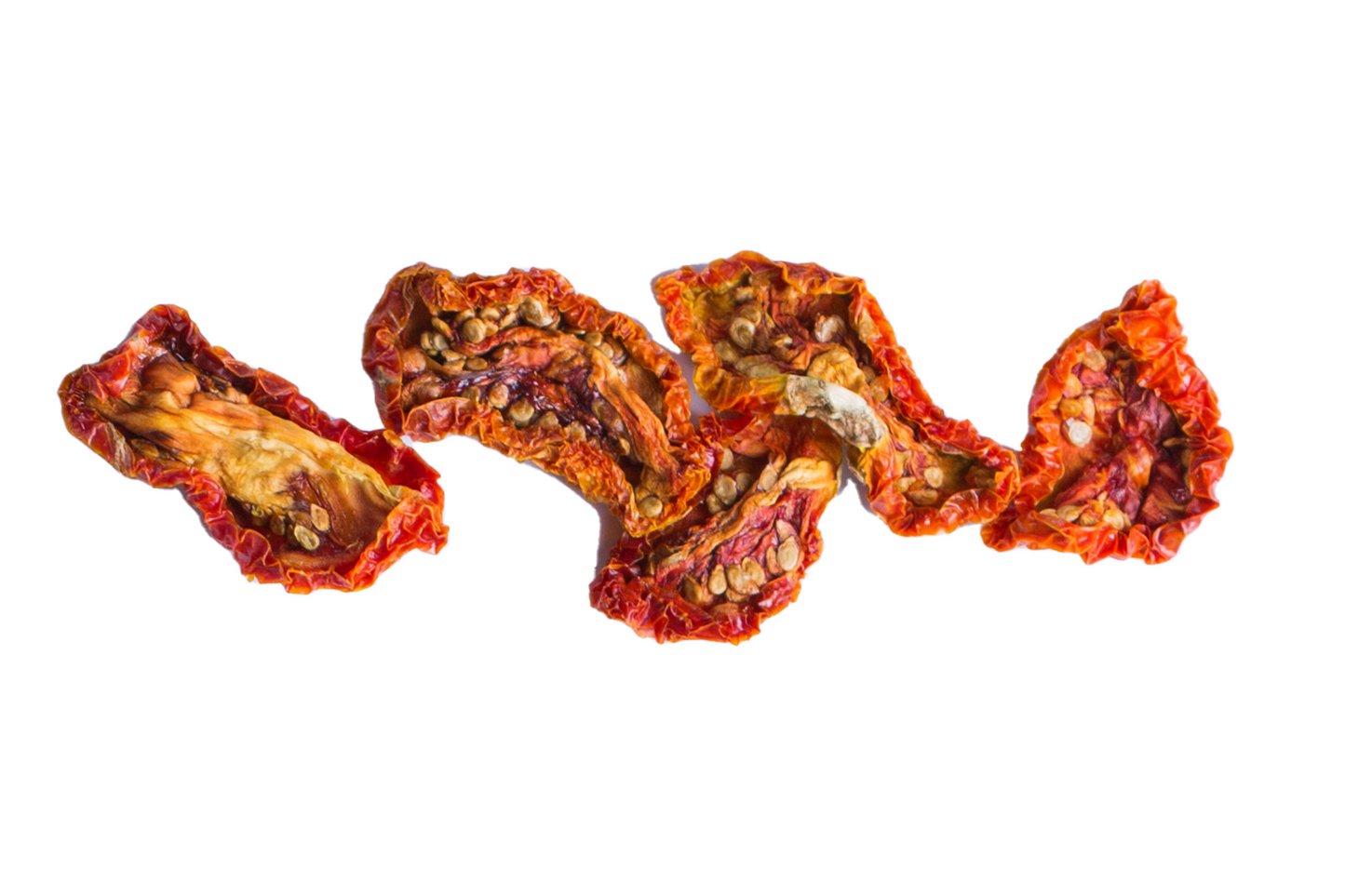5 Stück lose gedörrte Tomaten