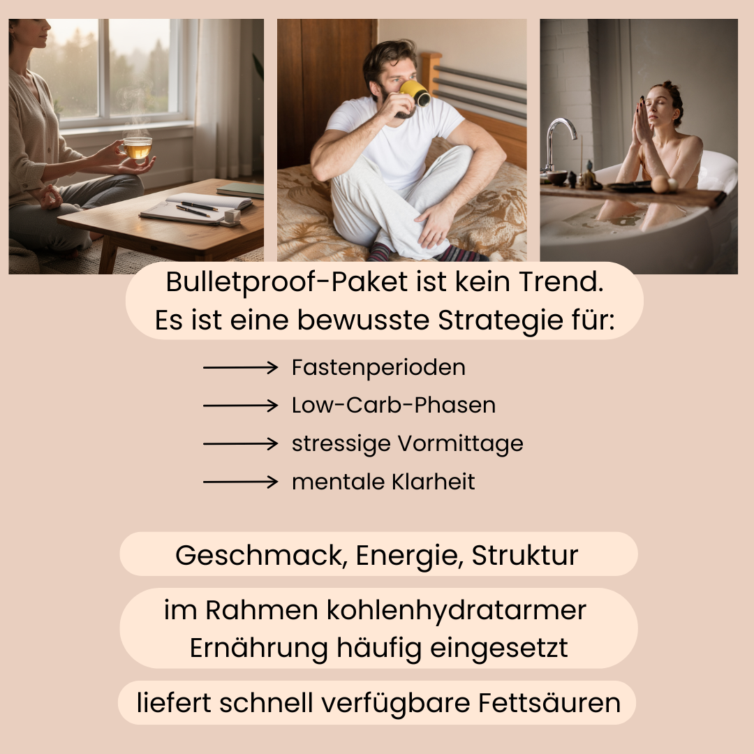 Frauen und Männer bei ihrer ruhigen, täglichen Morgenroutine. 