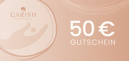 Der 50€ Gutschein für den Webshop von Carish. 