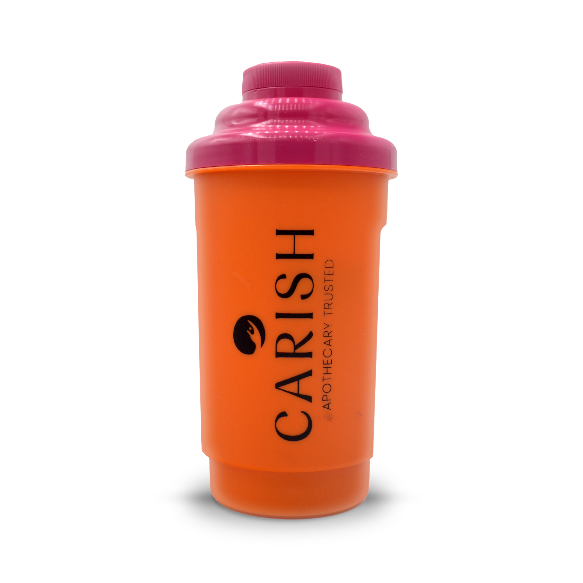 Der Carish Shaker in pink und orange.