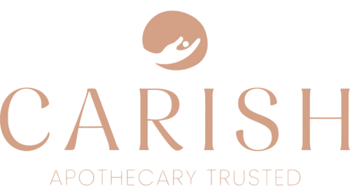 Carish Logo in Champagner.