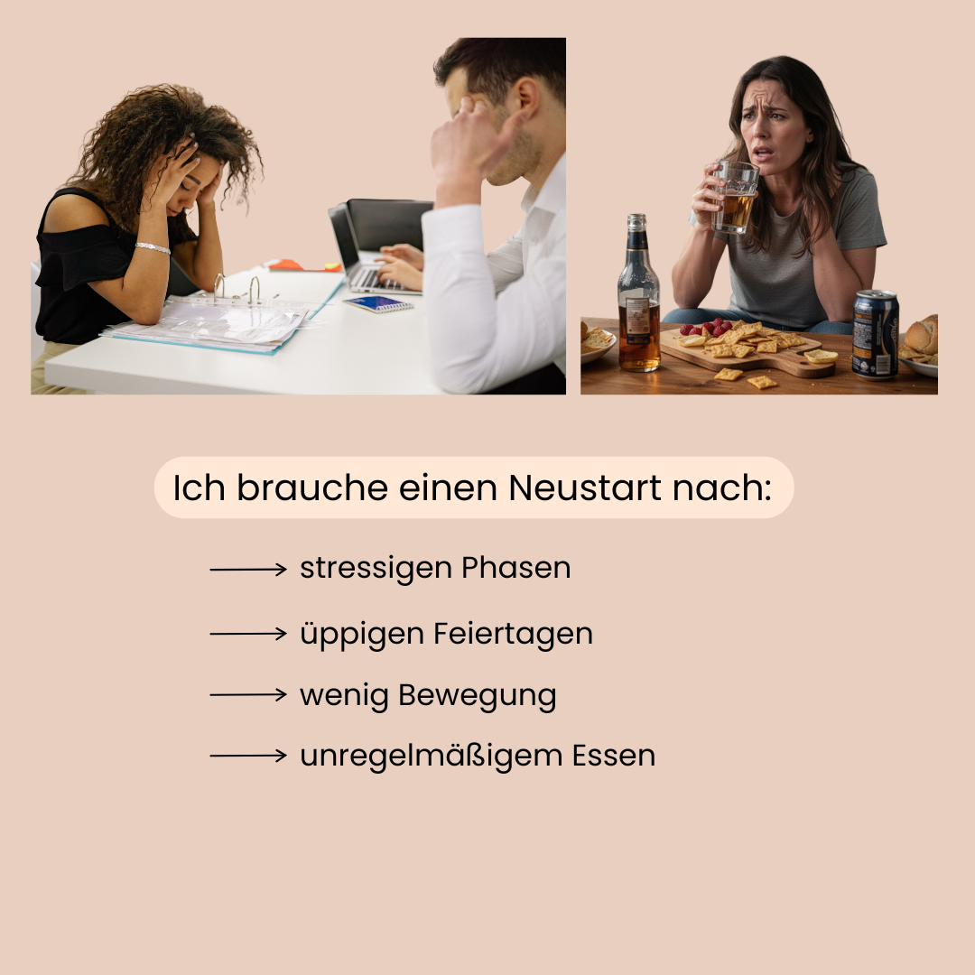 Menschen, die viel zu viel essen und energielos am Schreibtisch sitzen. 
