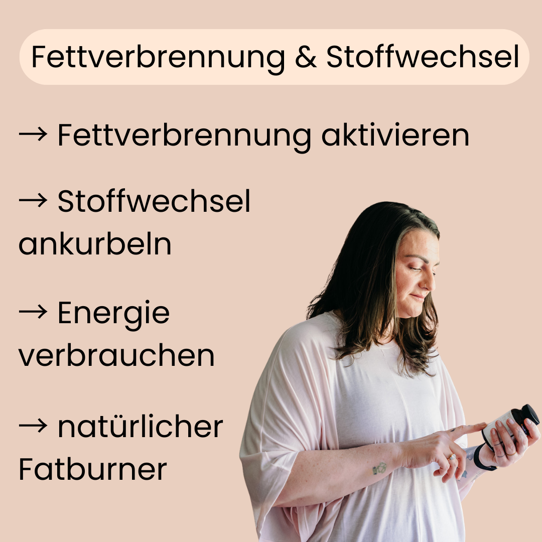Fettverbrennung und Stoffwechsel. Fettverbrennung aktivieren, Stoffwechsel ankurbeln, Energie verbrauchen, natürlicher Fatburner. 