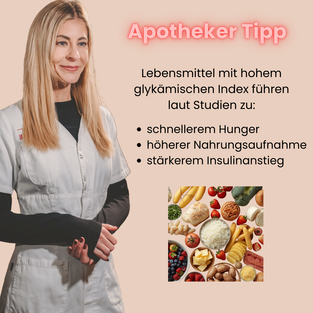 Ein Apotheker Tipp von Mag. Nina Milenkovics zu Lebensmitteln mit hohem glykämischen Index. 