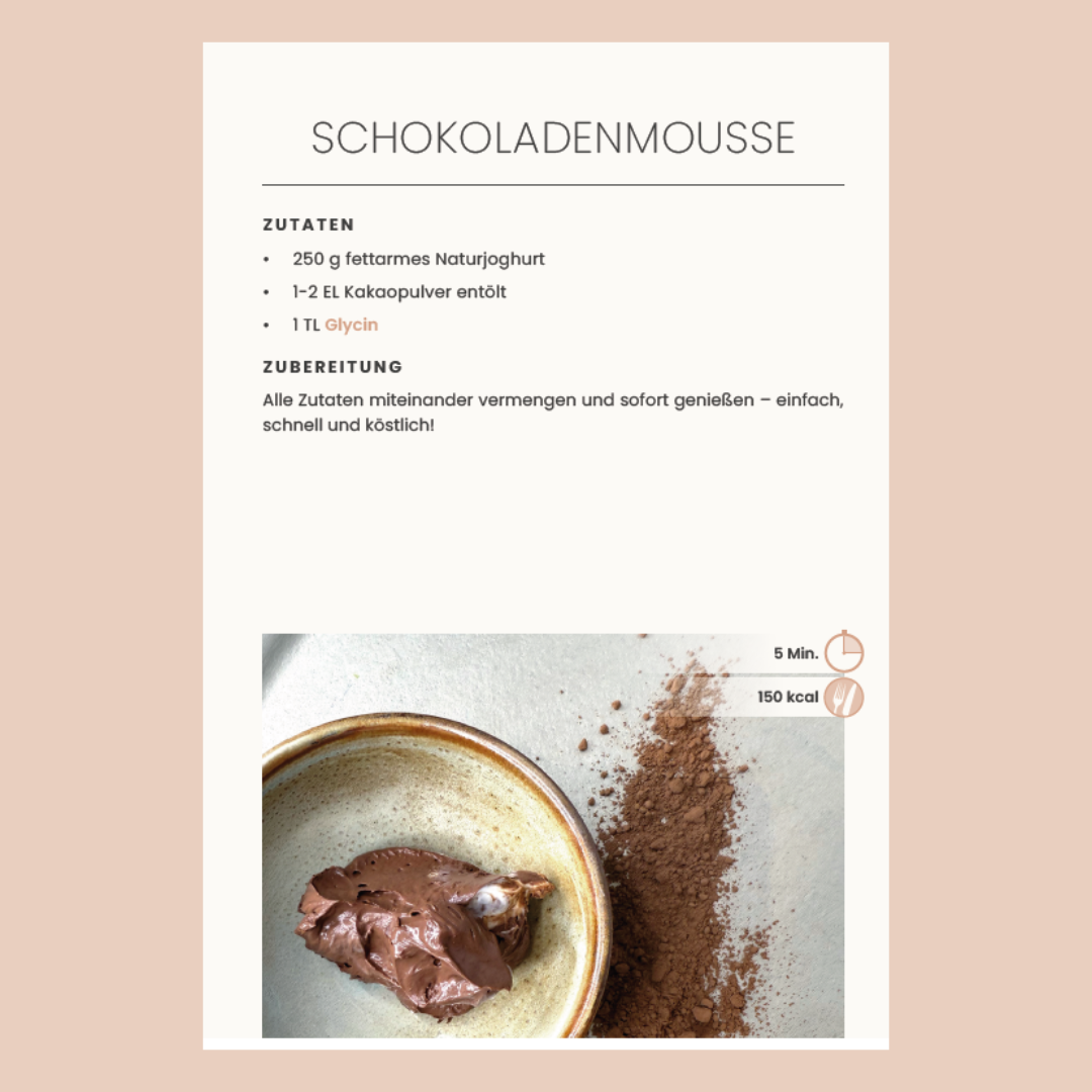 Das Rezept zum Schokoladenmousse vom Kochbuch der Apothekerin aus Graz Mag. Nina Milenkovics mit Rezepten zum Abnehmen. 