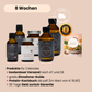 Die 3 Produkte vom Schlankheitspaket für 8 Wochen mit Entschlackungstropfen, Sättigungs Öl und Schlankheitskapseln und kostenlosen Versand, gratis Einnahme Guide, gratis Protein-Kochbuch und 30 Tage Geld zurück Garantie. 