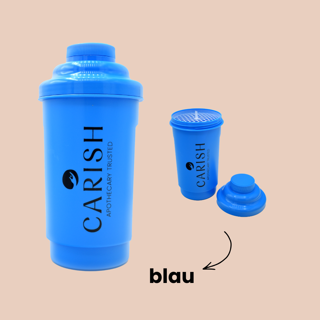 Der Carish Shaker in blau. 